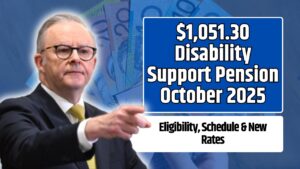 $1,051.30 Disability Support Pension October 2025