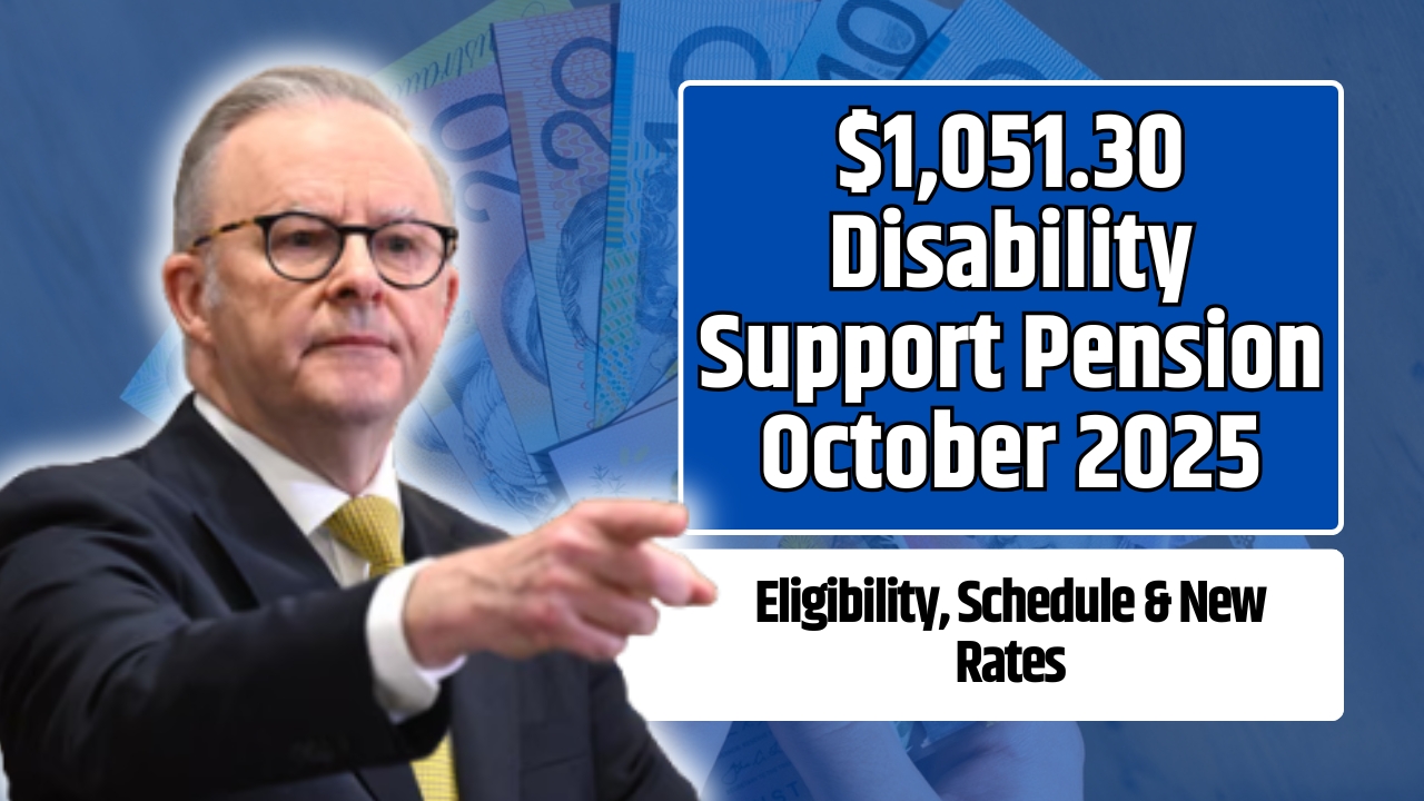$1,051.30 Disability Support Pension October 2025