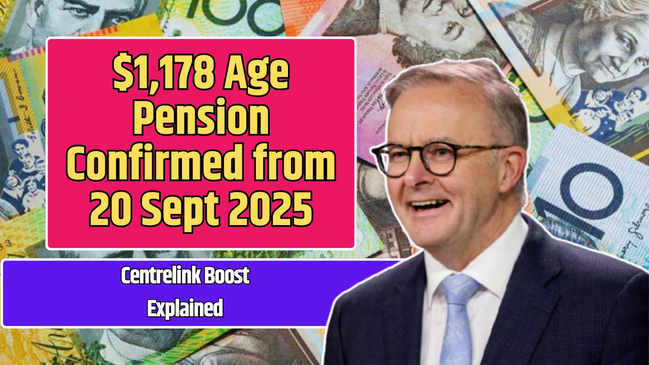 $1,178 Age Pension Confirmed from 20 Sept 2025