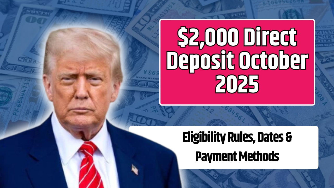 $2,000 Direct Deposit October 2025