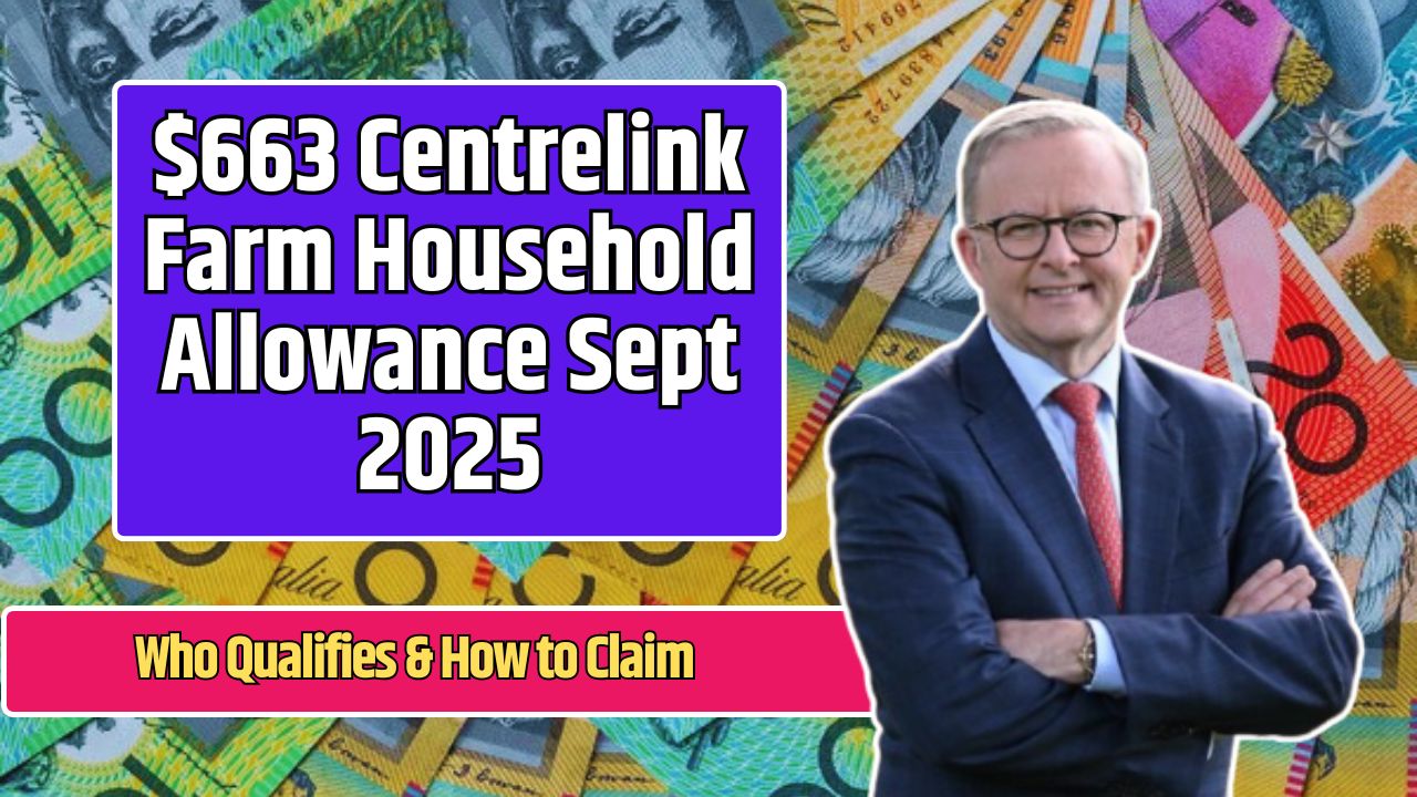$663 Centrelink Farm Household Allowance Sept 2025
