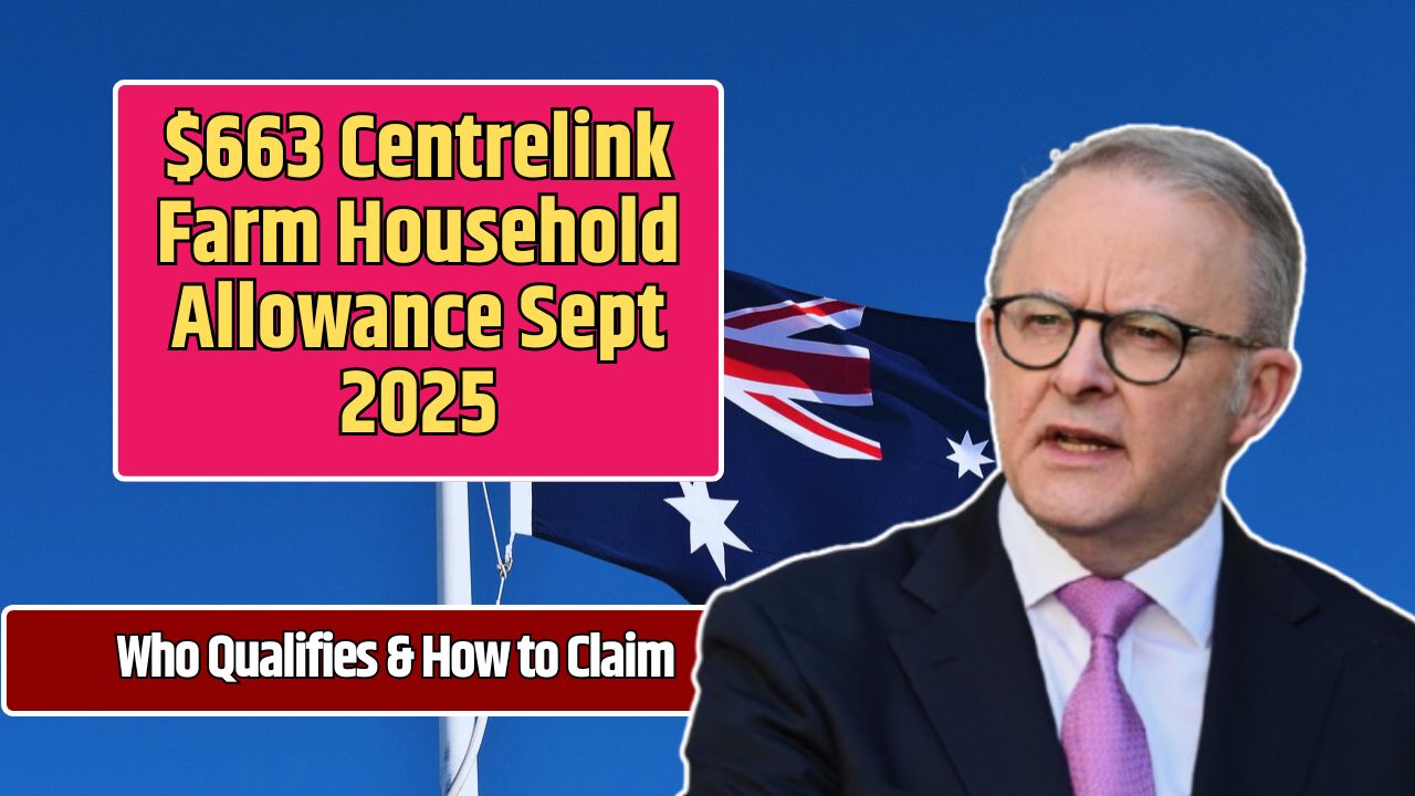 $663 Centrelink Farm Household Allowance Sept 2025