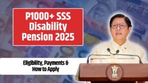 P1000+ SSS Disability Pension 2025
