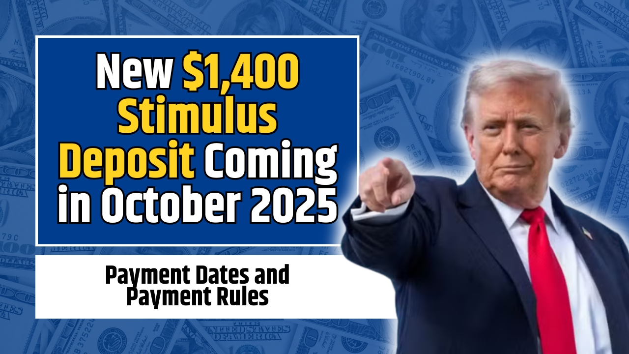 New $1,400 Stimulus Deposit Coming in October 2025